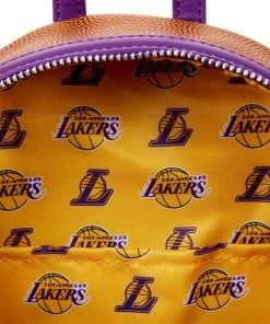 LOUNGEFLY SPORTS LOUNGEFLY NBA Los Angeles Lakers Basketball Logo Mini Backpack