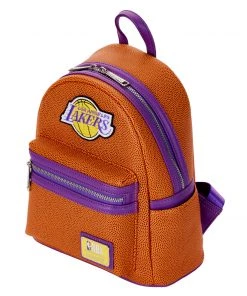 LOUNGEFLY SPORTS LOUNGEFLY NBA Los Angeles Lakers Basketball Logo Mini Backpack
