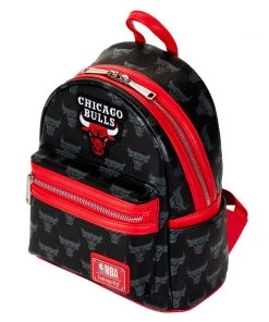 LOUNGEFLY NBA Chicago Bulls Logo Mini Backpack LOUNGEFLY SPORTS