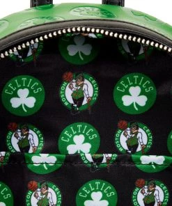 LOUNGEFLY NBA Boston Celtics Logo Mini Backpack