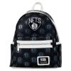 LOUNGEFLY NBA Brooklyn Nets Logo Mini Backpack LOUNGEFLY SPORTS
