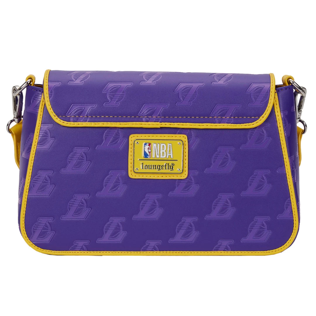 LOUNGEFLY NBA Los Angeles Lakers Logo Crossbody Bag