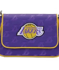 LOUNGEFLY NBA Los Angeles Lakers Logo Crossbody Bag