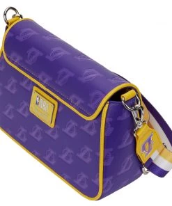 LOUNGEFLY NBA Los Angeles Lakers Logo Crossbody Bag