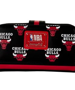 LOUNGEFLY SPORTS LOUNGEFLY NBA Chicago Bulls Logo Zip Around Wallet