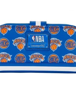 LOUNGEFLY NBA New York Knicks Logo Zip Around Wallet LOUNGEFLY SPORTS