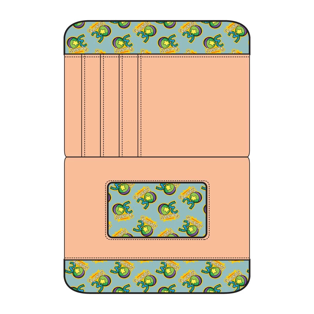 LOUNGEFLY OTHER LOUNGEFLY NICKELODEON RUGRATS 30TH ANNIVERSARY ZIP AROUND WALLET