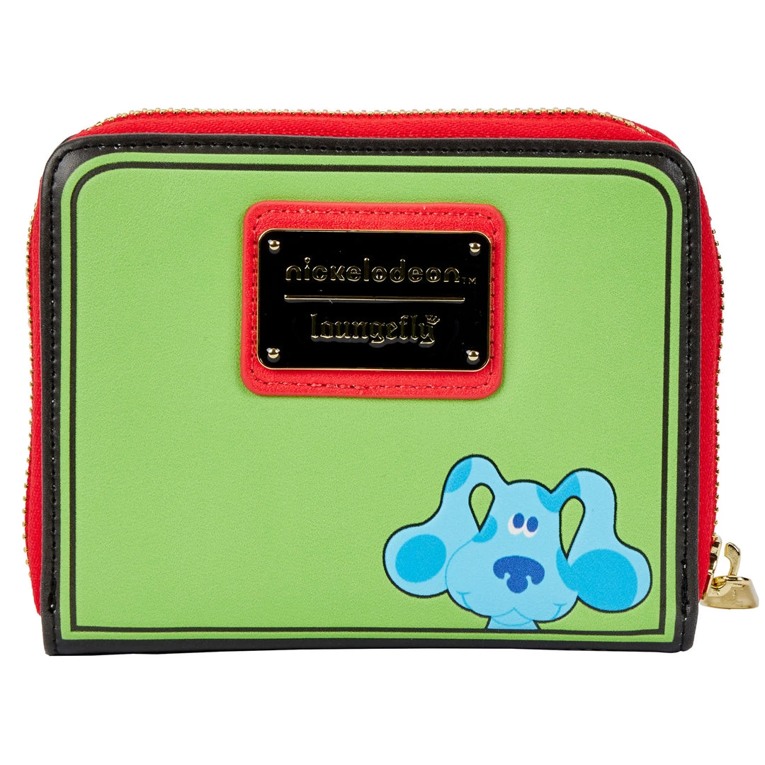 LOUNGEFLY Nickelodeon Blue's Clues Handy Dandy Notebook Zip Around Wallet