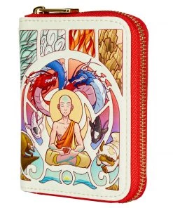 LOUNGEFLY DISNEY Avatar Aang Glow In The Dark Zip Around Wallet