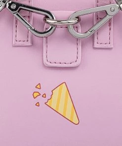 LOUNGEFLY POKEMON ICE CREAM DENIM JACKET CONVERITBLE MINI BACKPACK