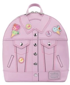 LOUNGEFLY POKEMON ICE CREAM DENIM JACKET CONVERITBLE MINI BACKPACK