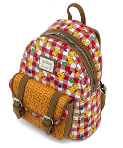 LOUNGEFLY POKEMON PIKACHU PICNIC BASKET MINI BACKPACK