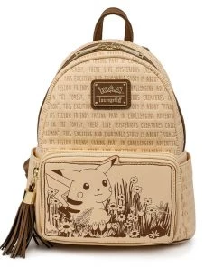 LOUNGEFLY POKÉMON PIKACHU SEPIA MINI BACKPACK IN STOCK!