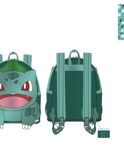 LOUNGEFLY POKEMON METALLIC BULBASAUR MINI BACKPACK