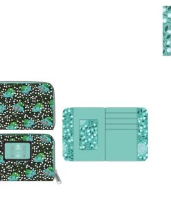 LOUNGEFLY POKEMON BULBASAUR AOP ZIP AROUND WALLET