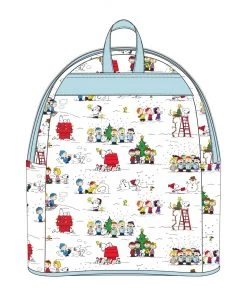 LOUNGEFLY CARTOON & ANIME LOUNGEFLY PEANUTS HAPPY HOLIDAYS MINI BACKPACK
