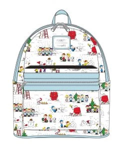 LOUNGEFLY CARTOON & ANIME LOUNGEFLY PEANUTS HAPPY HOLIDAYS MINI BACKPACK