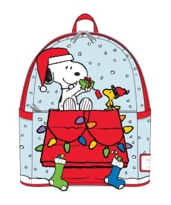 LOUNGEFLY PEANUTS SNOOPY AND WOODSTOCK MINI BACKPACK LOUNGEFLY CARTOON & ANIME