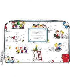 LOUNGEFLY PEANUTS HAPPY HOLIDAYS ZIP AROUND WALLET LOUNGEFLY CARTOON & ANIME