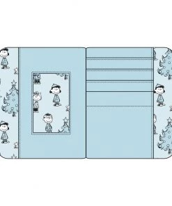 LOUNGEFLY PEANUTS HAPPY HOLIDAYS ZIP AROUND WALLET LOUNGEFLY CARTOON & ANIME