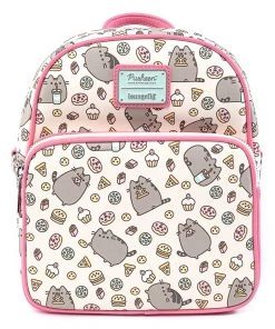 LOUNGEFLY PUSHEEN SNACKS AOP MINI BACKPACK