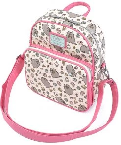 LOUNGEFLY PUSHEEN SNACKS AOP MINI BACKPACK