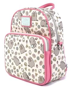 LOUNGEFLY PUSHEEN SNACKS AOP MINI BACKPACK