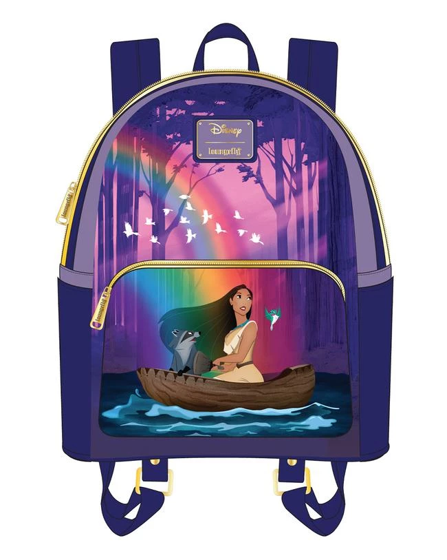 LOUNGEFLY DISNEY POCAHONTAS JUST AROUND THE RIVER BEND MINI BACKPACK