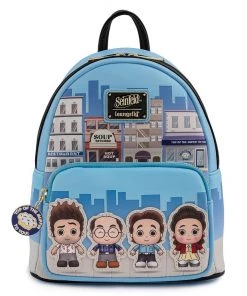 LOUNGEFLY SEINFELD CHIBI CITY MINI BACKPACK
