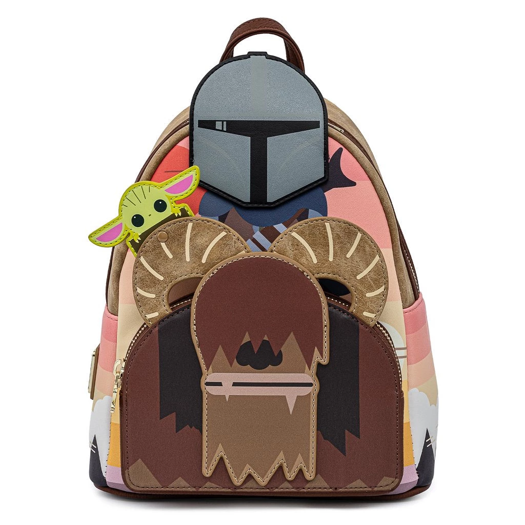 LOUNGEFLY STAR WARS THE MANDALORIAN BANTHA COSPLAY MINI BACKPACK