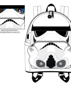 LOUNGEFLY DISNEY Stormtrooper Lenticular Cosplay Mini Backpack LOUNGEFLY PRE ORDER