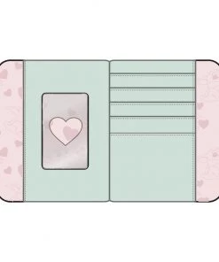 LOUNGEFLY DISNEY The Mandalorian Grogu Valentines Zip Around Wallet