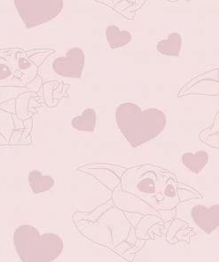 LOUNGEFLY DISNEY The Mandalorian Grogu Valentines Zip Around Wallet