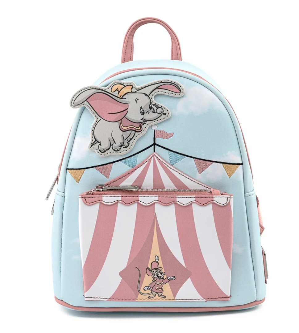 LOUNGEFLY DISNEY DUMBO FLYING CIRCUS TENT MINI BACKPACK