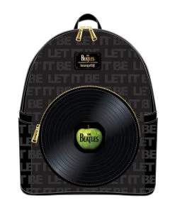 LOUNGEFLY THE BEATLES LET IT BE VINYL RECORD MINI BACKPACK LOUNGEFLY OTHER
