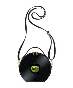 LOUNGEFLY OTHER LOUNGEFLY THE BEATLES LET IT BE VINYL RECORD CROSSBODY BAG
