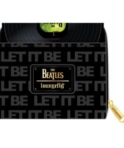 LOUNGEFLY THE BEATLES LET IT BE VINYL RECORD ZIP AROUND WALLET