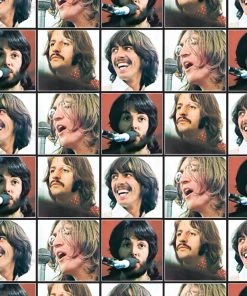 LOUNGEFLY THE BEATLES LET IT BE VINYL RECORD ZIP AROUND WALLET