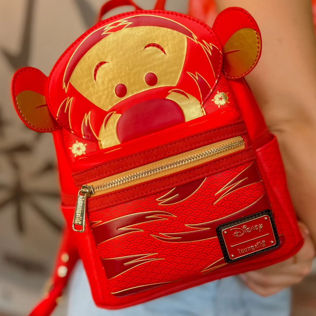 LOUNGEFLY PRE ORDER LOUNGEFLY X COLLECTORS OUTLET EXCLUSIVE DISNEY CHINESE NEW YEAR TIGGER MINI BACKPACK PRE ORDER