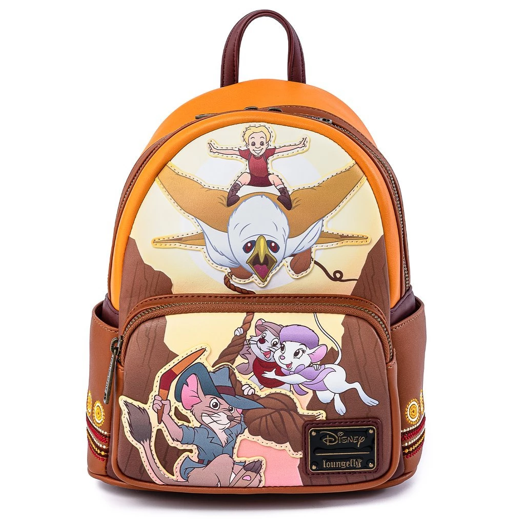 LOUNGEFLY DISNEY THE RESCUERS DOWN UNDER MINI BACKPACK