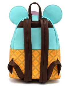 LOUNGEFLY DISNEY MICKEY AND MINNIE SWEETS ICE CREAM MINI BACKPACK