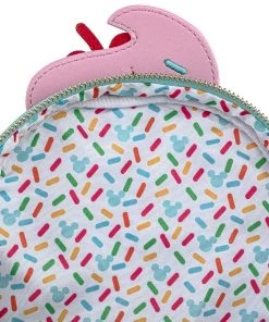 LOUNGEFLY DISNEY MICKEY AND MINNIE SWEETS ICE CREAM MINI BACKPACK