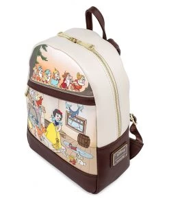 LOUNGEFLY DISNEY SNOW WHITE AND THE SEVEN DWARFS MULTI SCENE MINI BACKPACK