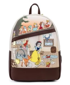 LOUNGEFLY DISNEY SNOW WHITE AND THE SEVEN DWARFS MULTI SCENE MINI BACKPACK