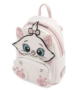 LOUNGEFLY DISNEY ARISTOCATS MARIE FLORAL FOOTSIE MINI BACKPACK