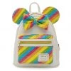 LOUNGEFLY DISNEY SEQUIN RAINBOW MINNIE MOUSE MINI BACKPACK