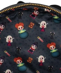 LOUNGEFLY DISNEY HOCUS POCUS SANDERSON SISTERS MINI BACKPACK IN STOCK NOW!