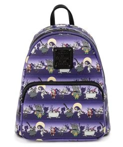 LOUNGEFLY DISNEY THE NIGHTMARE BEFORE CHRISTMAS HALLOWEEN LINE MINI BACKPACK