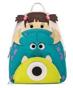 LOUNGEFLY PIXAR MONSTERS, INC. BOO MIKE SULLEY COSPLAY MINI BACKPACK
