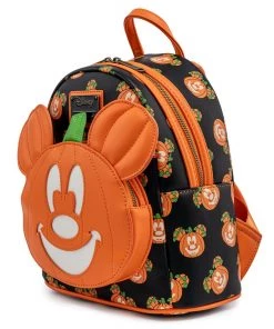 LOUNGEFLY DISNEY MICKEY-O-LANTERN GLOW IN THE DARK MINI BACKPACK I